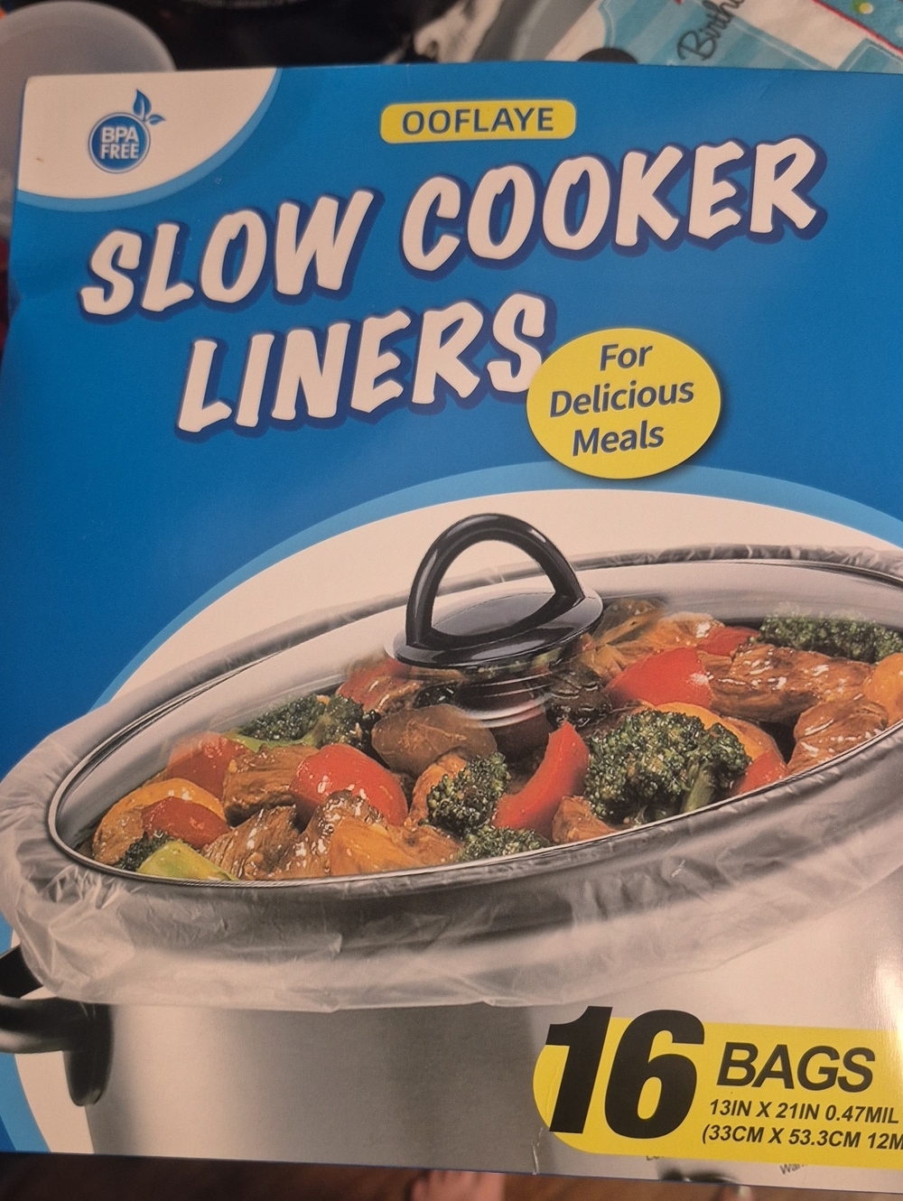 Ooflaye Slow Cooker Liners - Clear White (16 Bags)